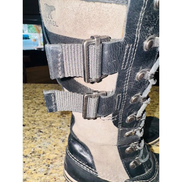 Sorel Conquest Carly II Tall Leather Suede Waterproof Winter Boots Outdoor Snow - Picture 11 of 15